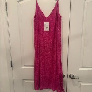 In The Mood For Love Pink Sequin Dress